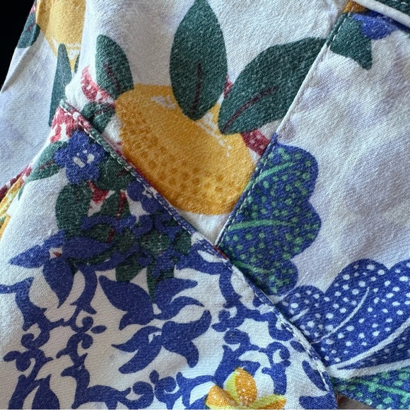 Anthropologie Maeve Cut Out Linen Spring/Summer Print Jumpsuit. - Picture 14 of 14